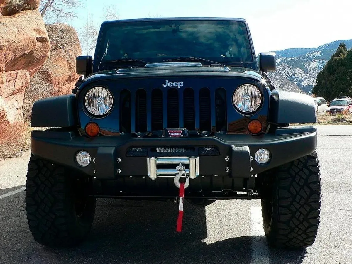 Defensa Delantera C/bullbar Jeep Jk 2007-2018 Con Base Winch - Image 2