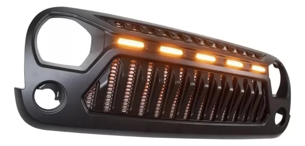 Parrilla Angry Enojado Con Led Jeep 2007-2018 Rejilla-barra
