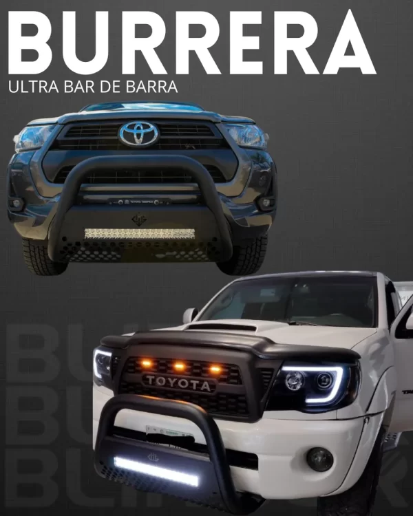 Kit Burrera Ultra Bar Toyota Hilux 2023 + Barra Luz Led