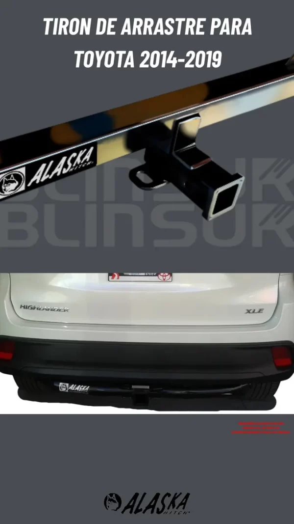 Tirón Jalón De Arrastre Toyota Highlander 2014-2019 Negro