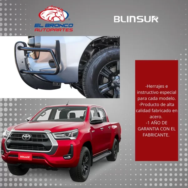 Burrera Bumper Delantero Para Toyota Hilux 2021 - 2025