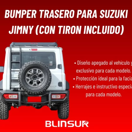 Bumper Trasero C/ Tiron Para Suzuki Jimny 2021 - 2025 Bronx - Image 2