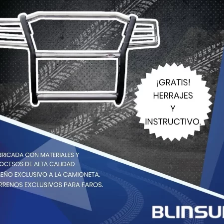 Burrera Defensa Cubrefaros Cromada Silverado 3500 - Image 2