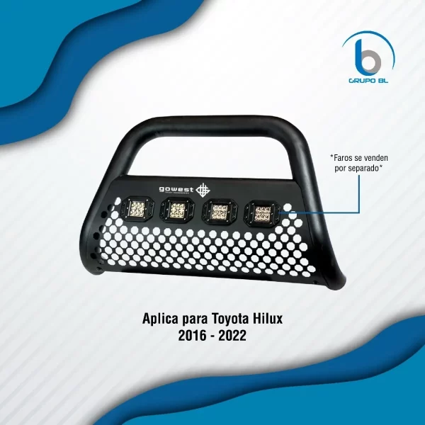 Burrera Ultra Bar Baic Bj40 2019 -2023  4 Faros Off Road