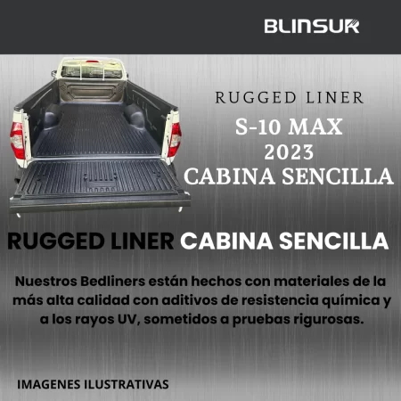Bedliner Ruggedliner Para S-10 Max 2023 Cabina Sencilla - Image 2