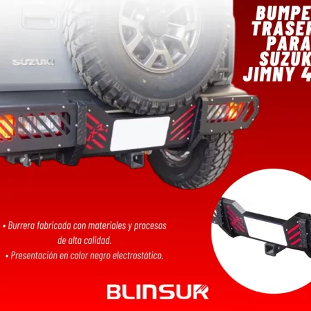 Bumper Trasero 4xr Para Suzuki Jimny C/ Tiron 2021 - 2025 - Image 2