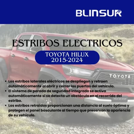 Estribos Electricos Para Toyota Hilux 2015-2024 Doble Cabina - Image 2