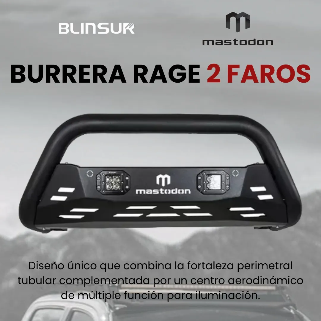 Burrera Rage Dos Faros Para Toyota Tacoma 2024 - 2025 - Image 2