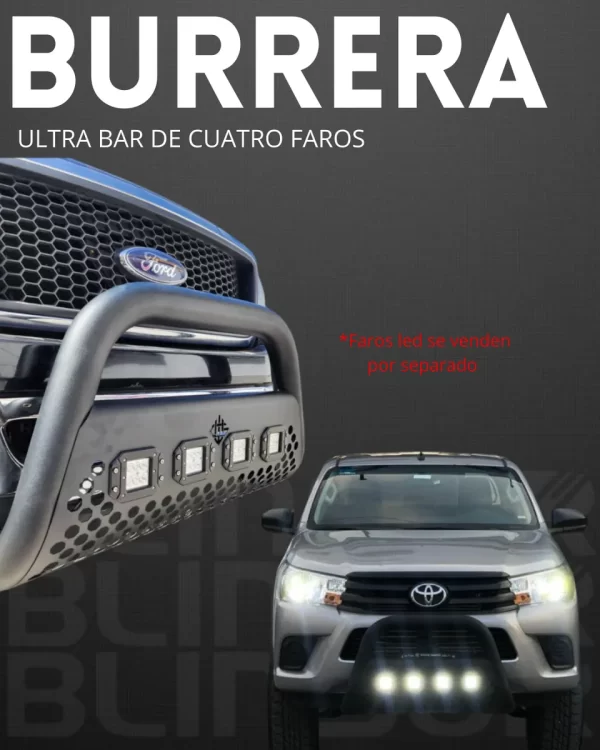 Burrera Ultra Bar 4 Faros P/ Dodge Durango 2005 - 2010