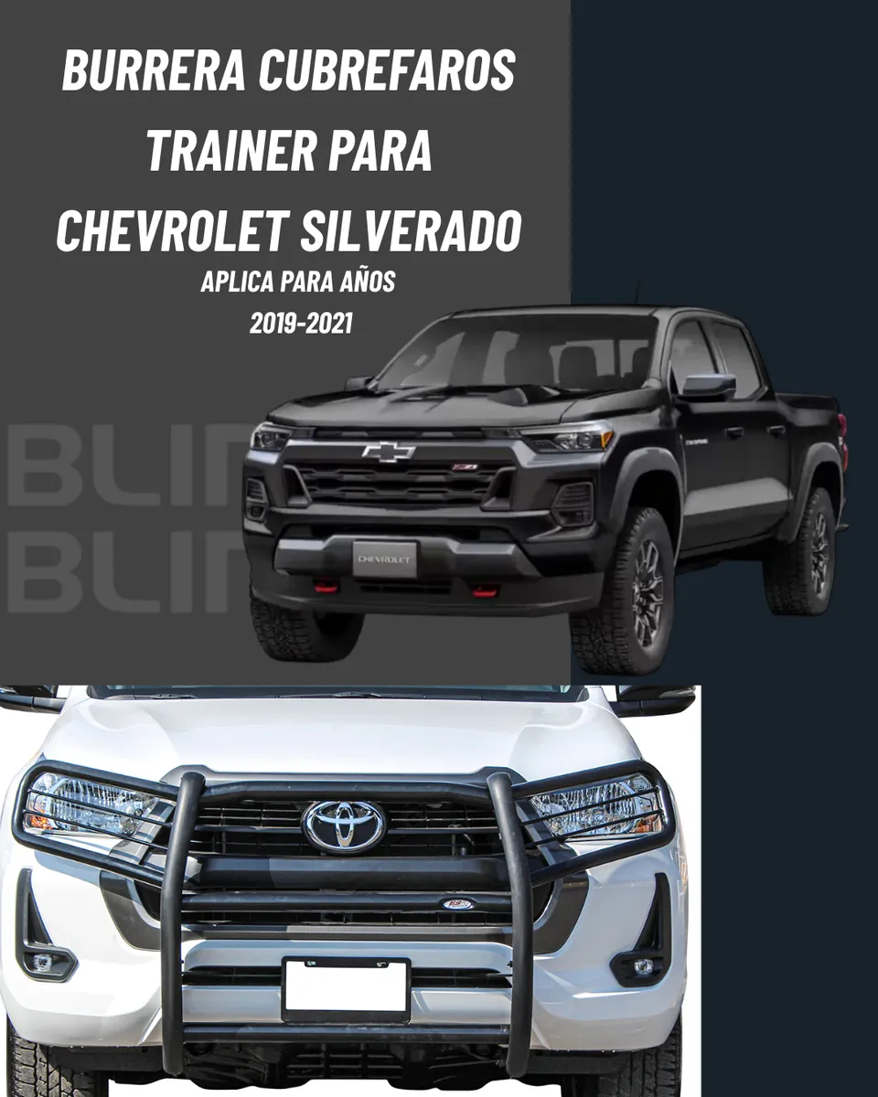 Burrera Defensa Cubre Faros Chevrolet Silverado 2019-2021 - Image 2