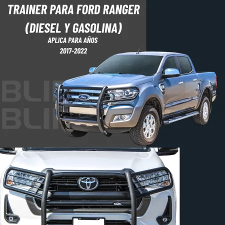 Burrera Defensa Cubre Faros Ford Ranger 17-22 Diesel Y Gas - Image 2