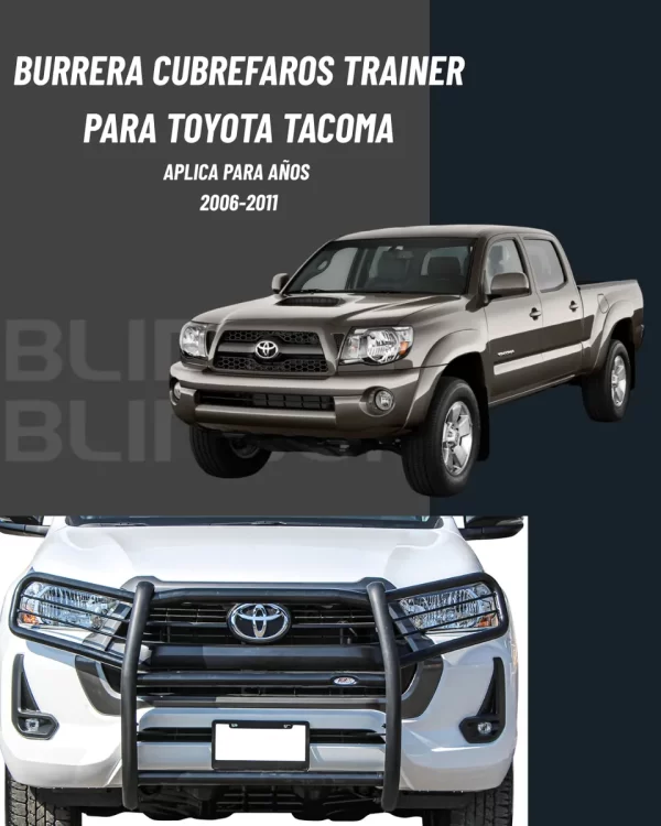 Burrera Cubrefaros Trainer Para Toyota Tacoma 2006-2017
