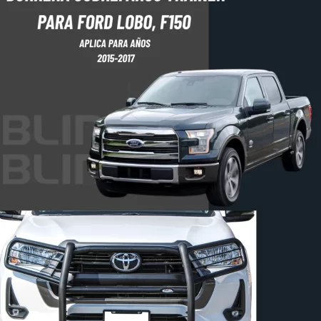 Burrera Cubrefaros Trainer Para Ford Lobo, F150 2015 Al 2017 - Image 2