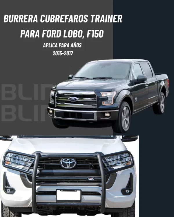 Burrera Cubrefaros Trainer Para Ford Lobo, F150 2015-2017