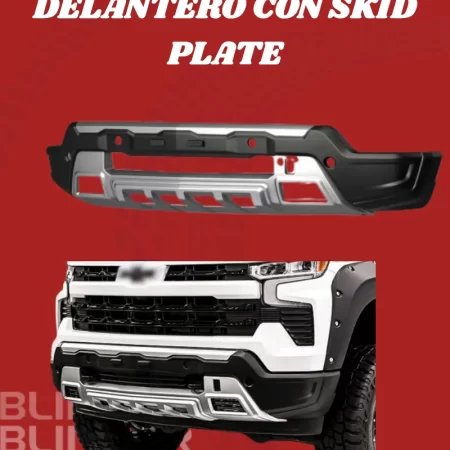 Bumper Delantero Con Skid Plate Silverado 1500 2022-2025 - Image 2