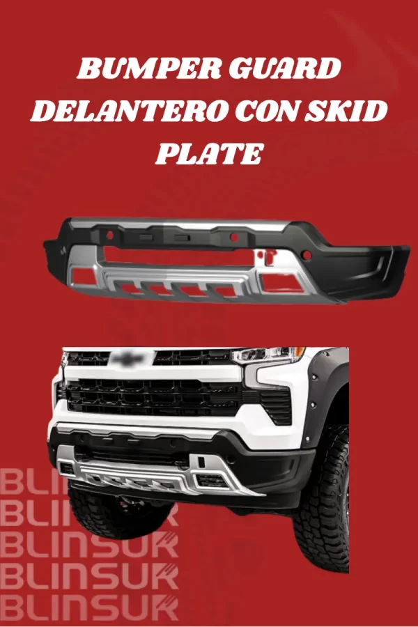 Bumper Delantero Con Skid Plate Silverado 1500 2022-2025