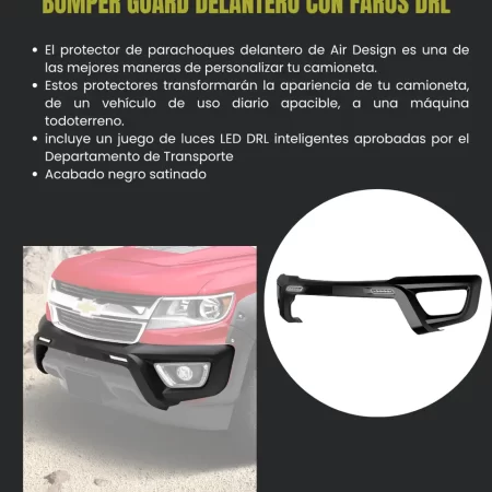 Bumper Delantero Con Faros Drl Chev Colorado 2016 2020 - Image 2