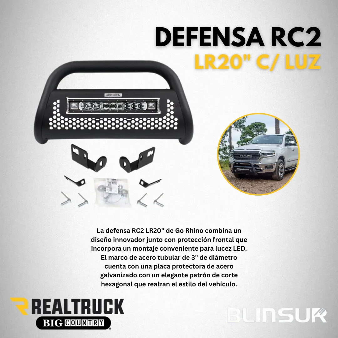 Burrera Defensa Rc2 Lr20  C/luz S10 Max 2021 - 2025 - Image 2