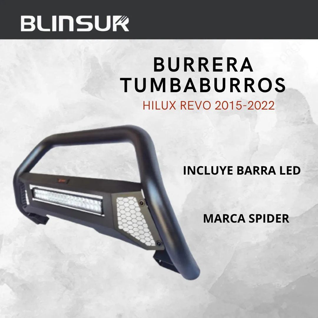Burrera Tumbaburros Con Barra Led Hilux Revo 2015-2022 - Image 2