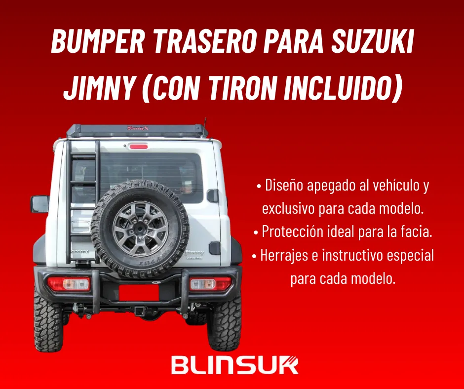 Bumper Trasero C/ Tiron Para Suzuki Jimny 2021 - 2025 Bronx - Image 2
