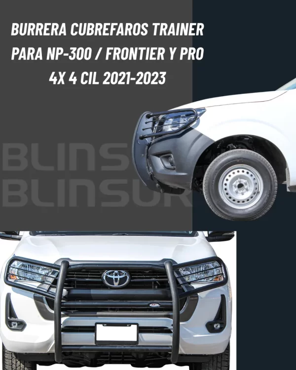 Burrera Defensa Cubre Faros Np-300-frontier Pro4x 4cil 22-23