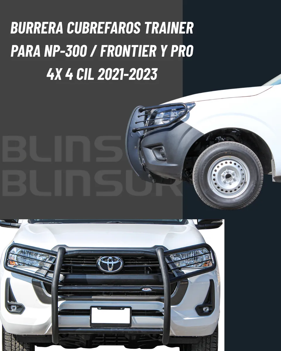 Burrera Defensa Cubre Faros Np-300/frontier Pro4x 4cil 22-23 - Image 2