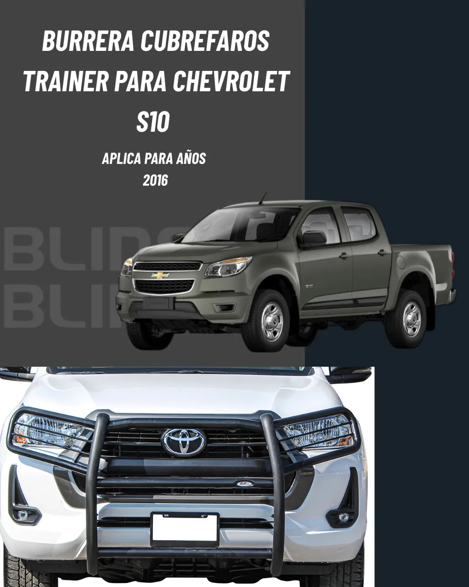 Burrera Defensa Cubre Faros Chevrolet S10 - 2016 - Image 2