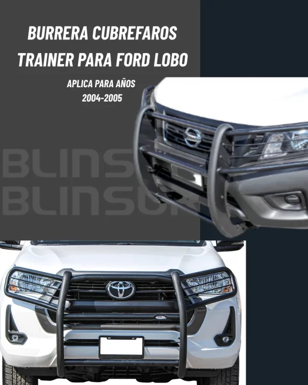 Burrera Defensa Cubre Faros Ford Lobo 2004 Al 2005
