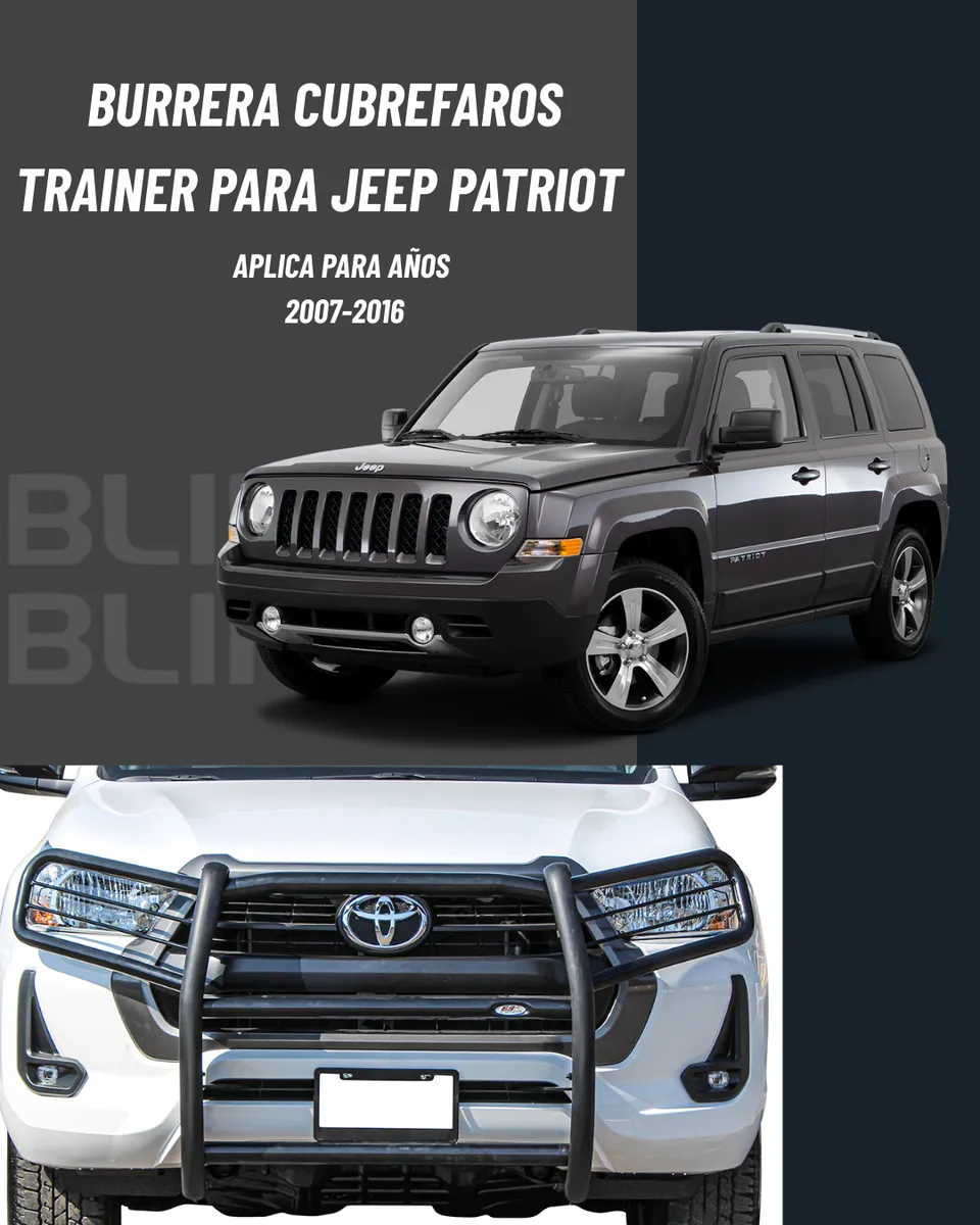 Burrera Defensa Cubre Faros Jeep Patriot 2007-2016 - Image 2