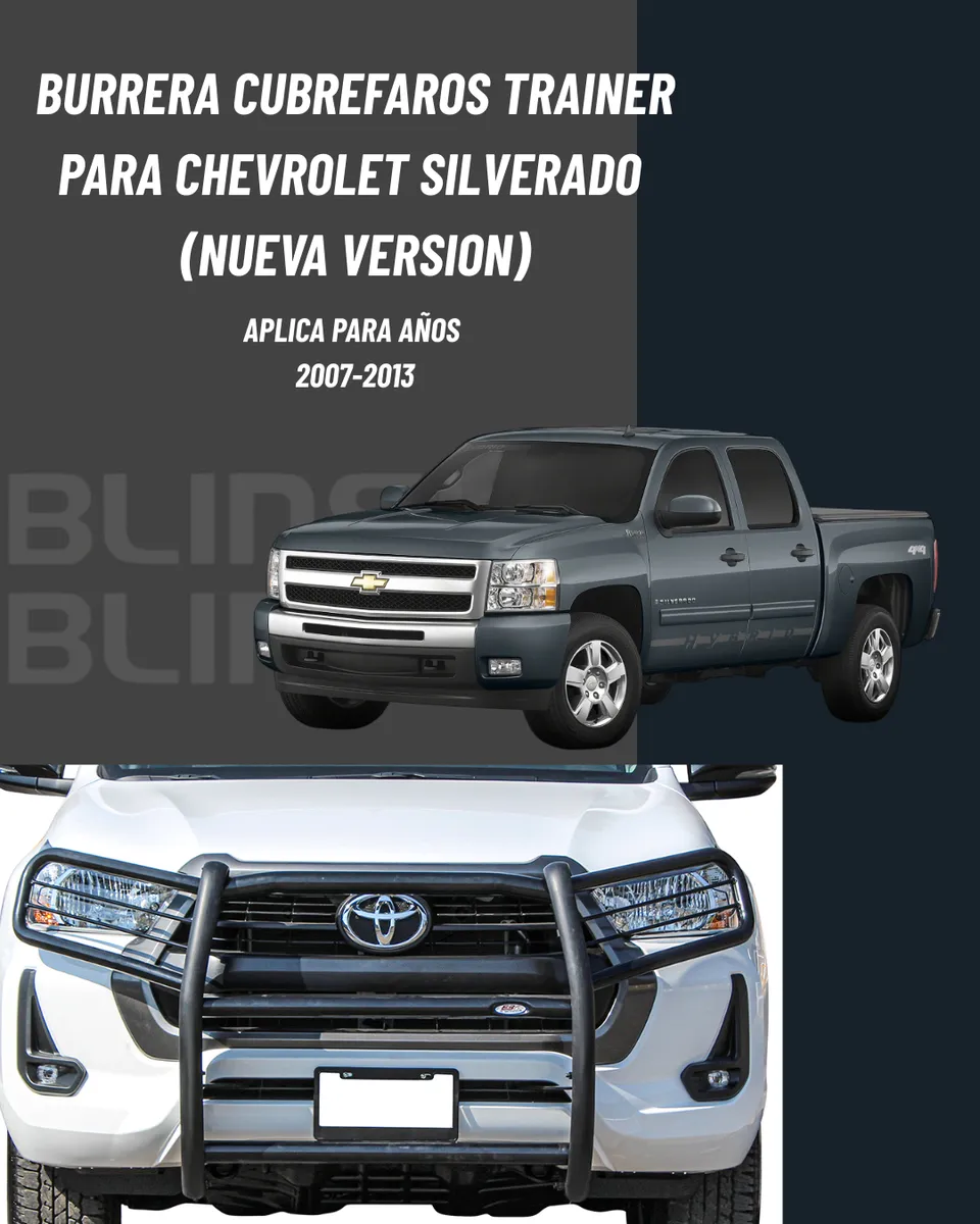Burrera Defensa Cubre Faros Chevrolet Silverado 2007-2013 - Image 2