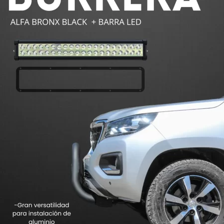Burrera Black Con Barra Led Chevrolet Colorado 2013-2015 - Image 2