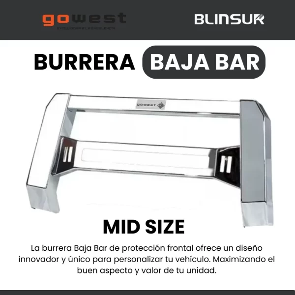 Burrera Baja Bar Cromada Nissan Np300 Frontier 2016 - 2020