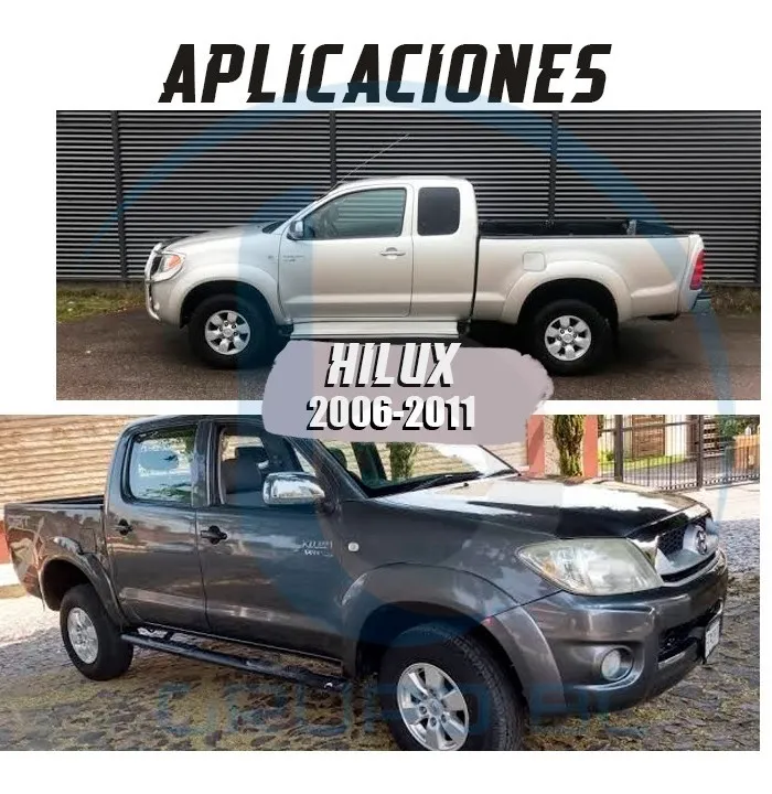 Burrera Cubrefaros Trainer Toyota Hilux 2006-2011 Negro - Image 2