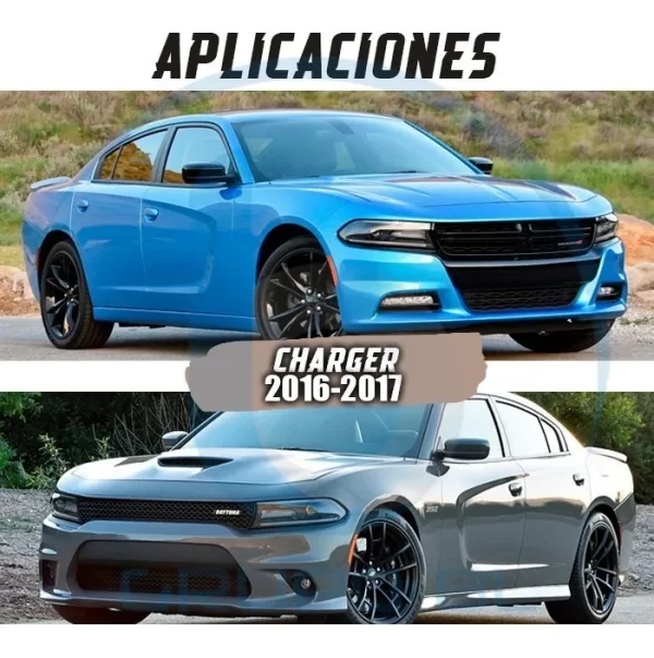 Burrera Super Bronco Dodge Charger 2016-2017 Negro