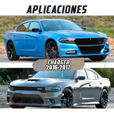 Burrera Super Bronco Dodge Charger 2016-2017 Negro - Image 2