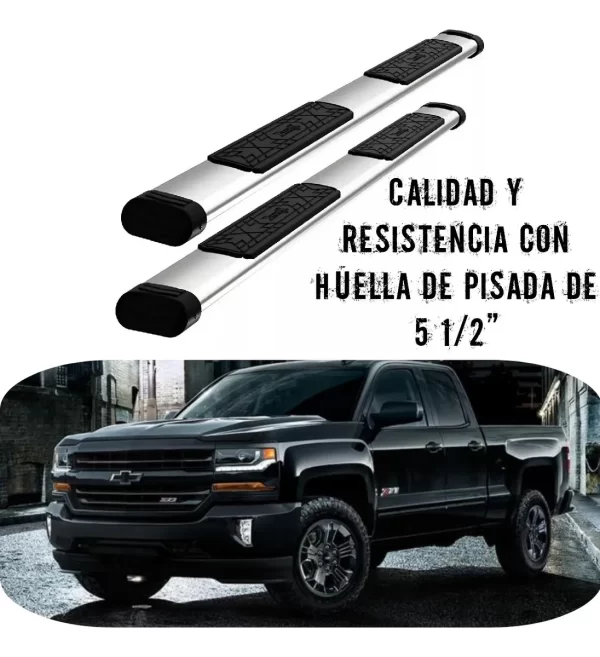 Estribos Bronx Chevrolet Silverado 2016 Cabina Y Media
