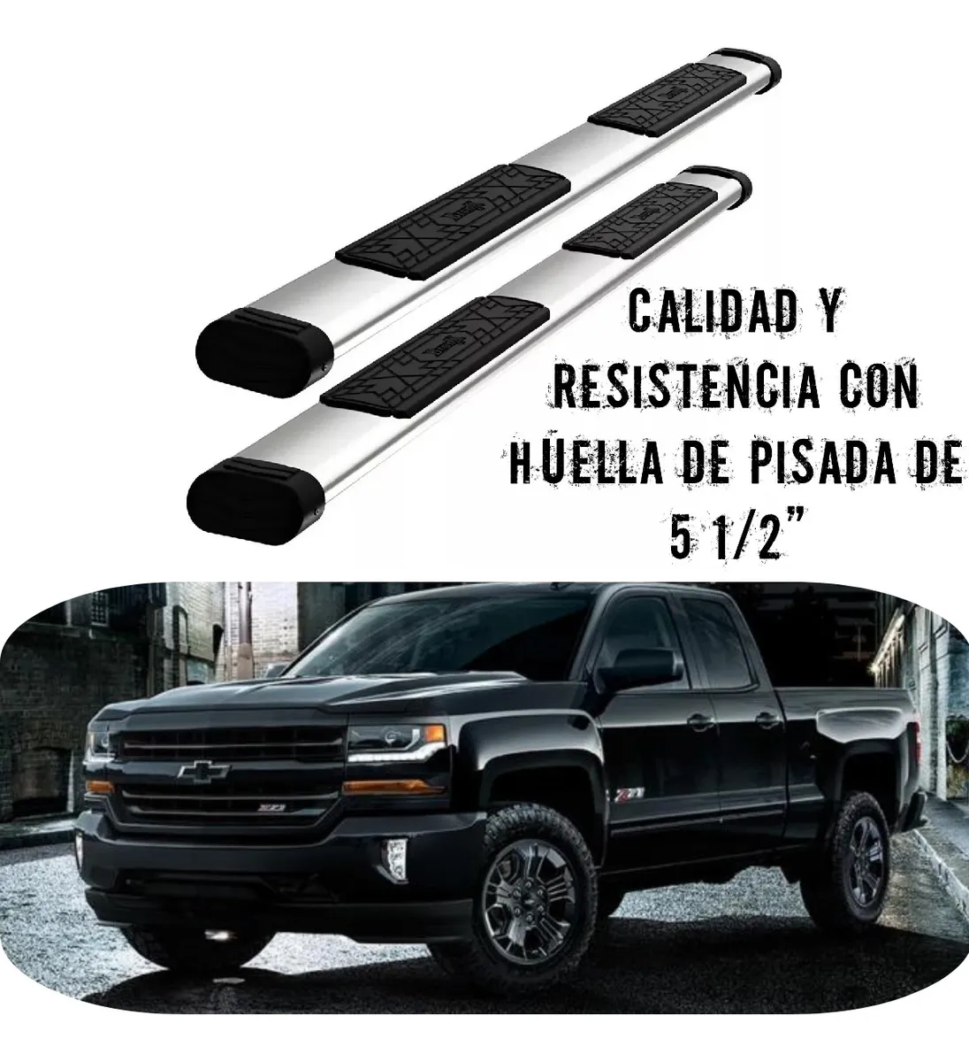 Estribos Bronx Chevrolet Silverado 2016 Cabina Y Media - Image 2
