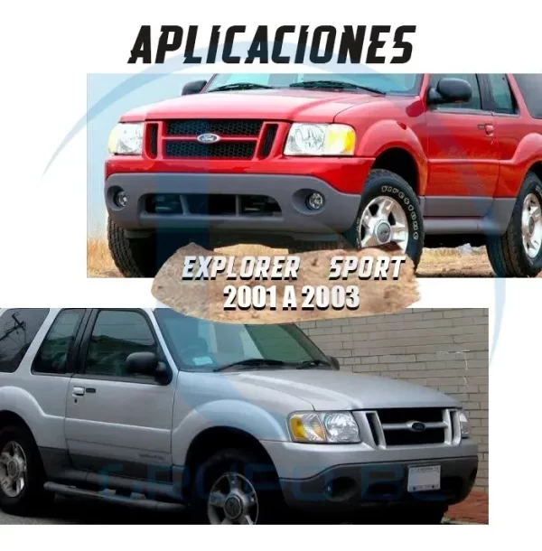 Burrera Cubrefaros Trainer Explorer Sport 2001-2003 Negro