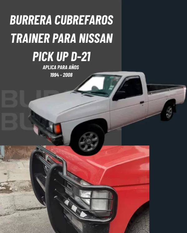 Burrera Defensa Delantera Nissan Pick Up D-21  1994 - 2008