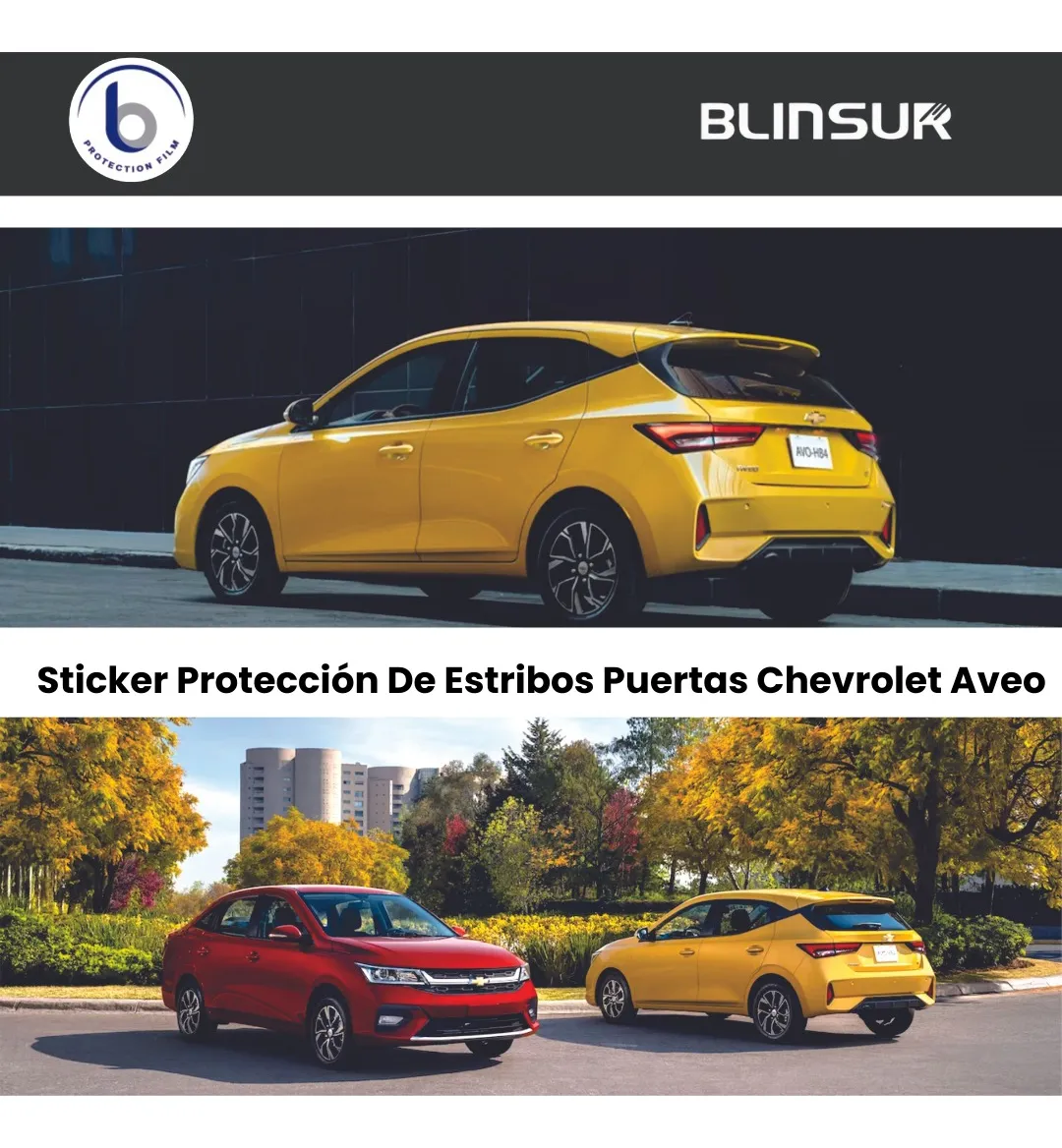 Protección De Estribos Puertas Genérico Chevrolet Aveo - Image 2