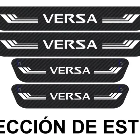 Sticker Protección De Estribos Puertas Nissan Versa Diseño 4 - Image 2