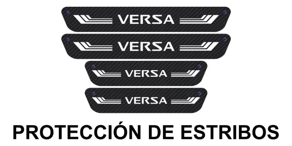 Sticker Protección De Estribos Puertas Nissan Versa Diseño 4