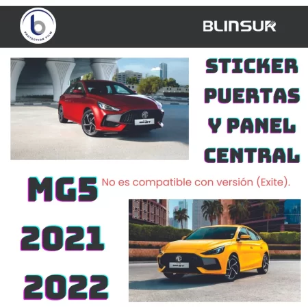 Sticker Puertas Y Panel Central Mg5 2021 2022 - Image 2