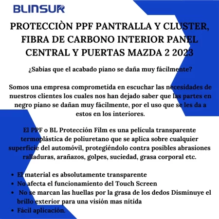 Kit Protector En Ppf Y Fibra De Carbono Mazda 2 2023 - Image 2