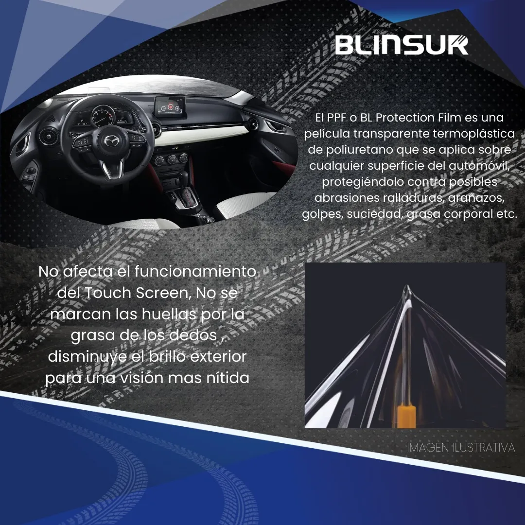 Kit Protección Ppf Para Acabado Piano Mazda Cx30 2020 Al2023 - Image 2