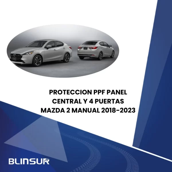Protector Ppf Consola Central Puertas Mazda 2 Estandar 19/23