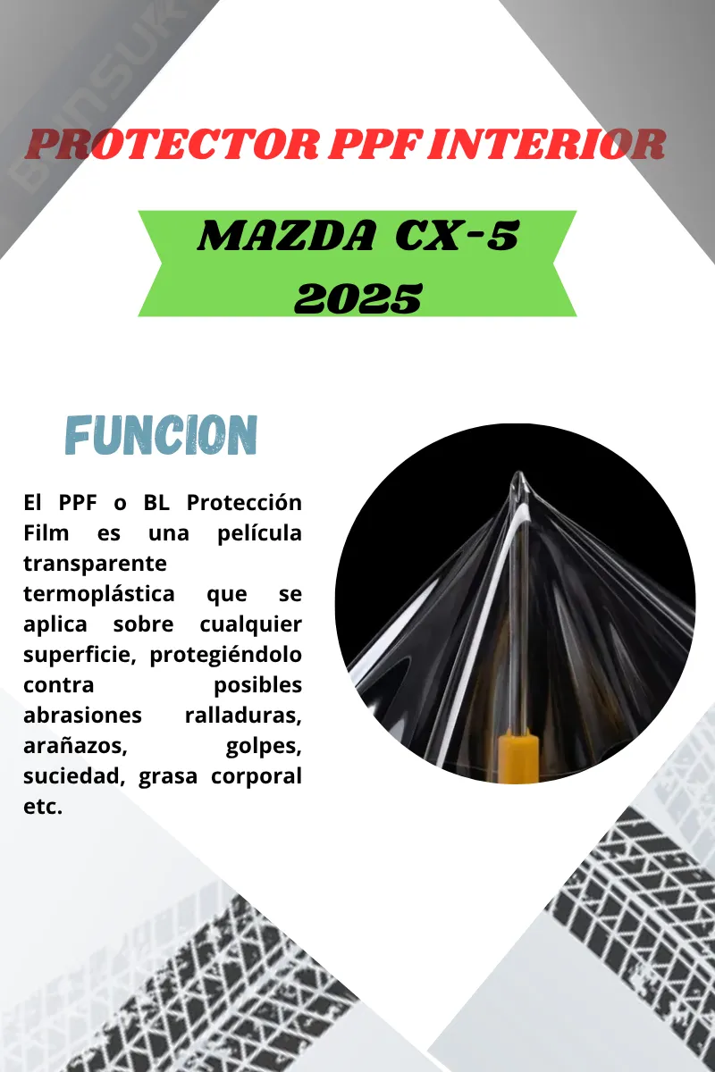 Protección Ppf Pantalla,  Panel Central Para Mazda Cx5 2025 - Image 2