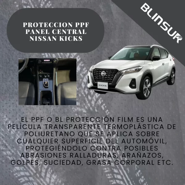 Mica Proteccion  Panel Acabado Piano Nissan Kicks 2021 2023