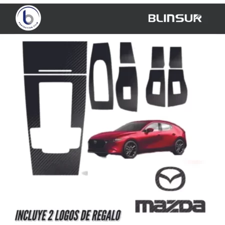 Sticker Protector De 4 Puertas Y Panel Central Mazda 3 2020 - Image 2