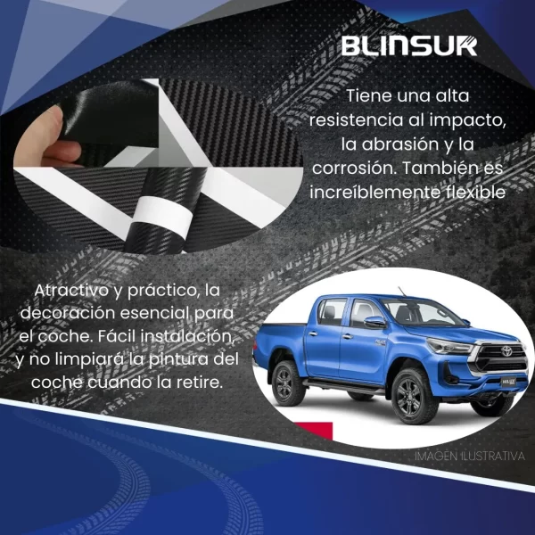 Sticker Protección De Estribos Puertas Hilux